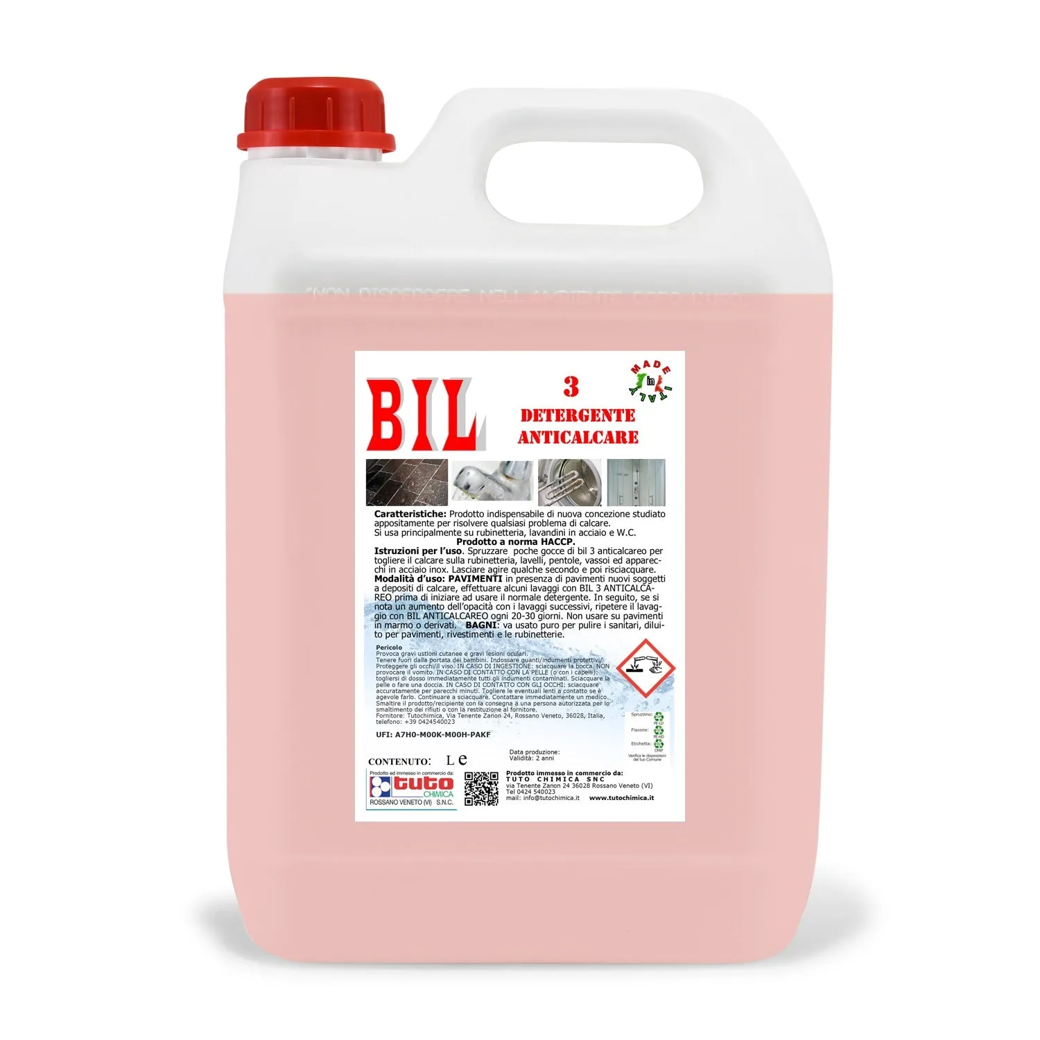 Tuto Chimica Bil 3 anticalcare 500 ml acciaio e bagno