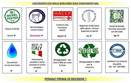 Ecobolle Verde Professionale detersivo piatti 5 kg limone concentrato