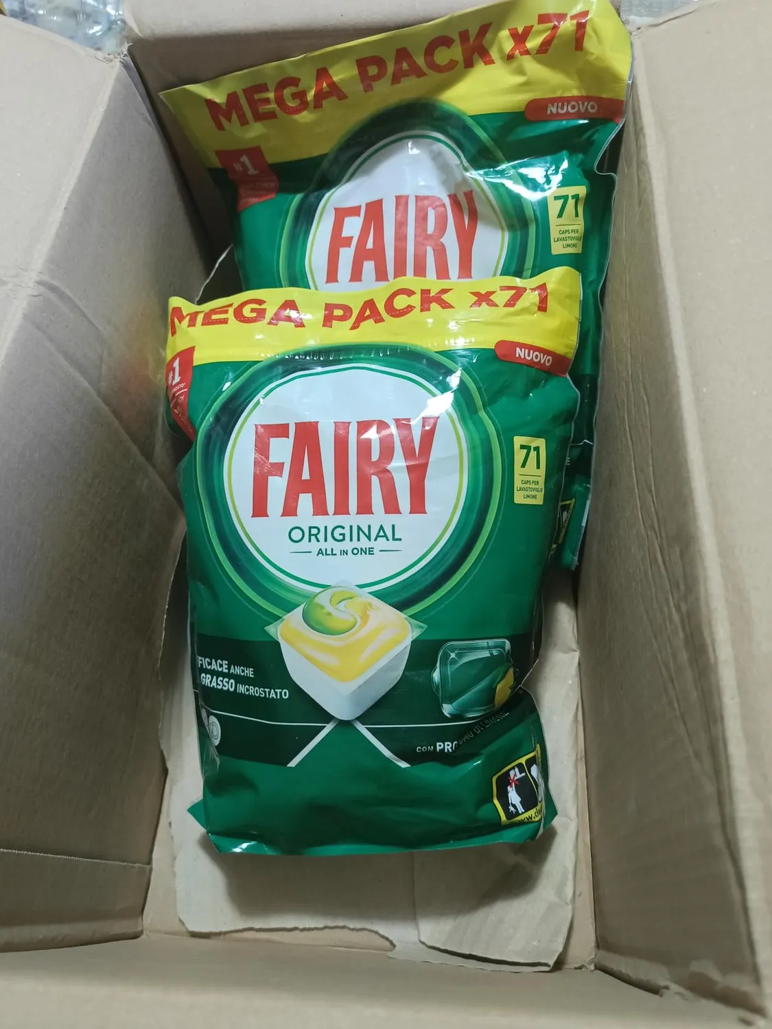Fairy Original All in One pastiglie 82 capsule limone