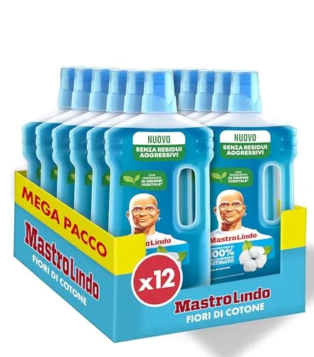 Mastro Lindo Pavimenti Detersivo Liquido 930ml Fiori Cotone