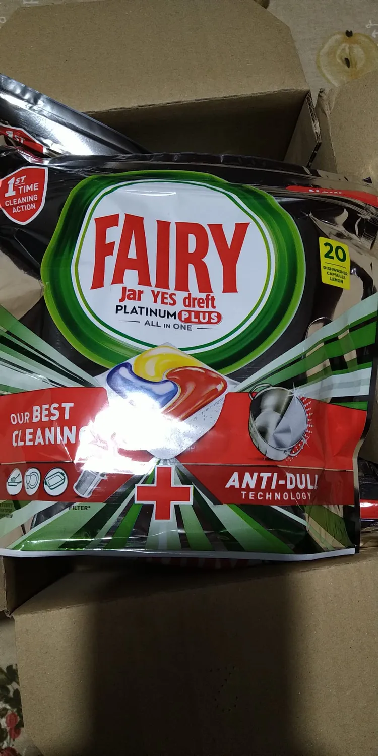 Fairy Platinum Plus pastiglie lavastoviglie limone 100 pz anti-opaco