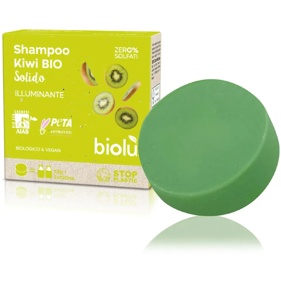 Biolù Kiwi BIO Shampoo Solido 55 g Purificante