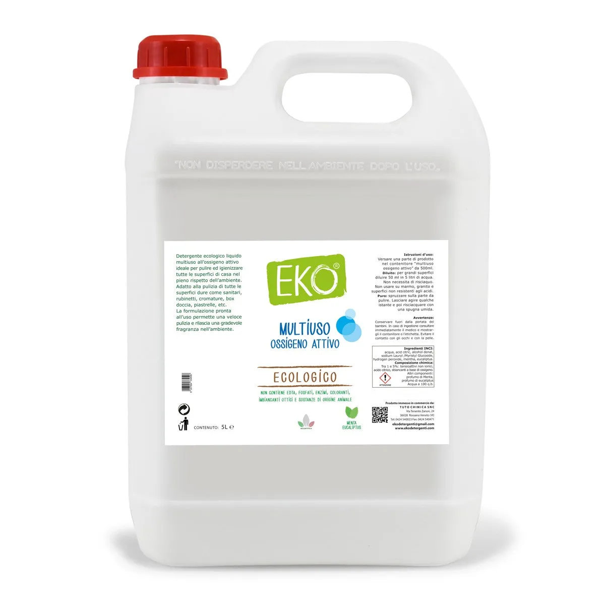 Tuto Chimica Eko multiuso ossigeno attivo 500 ml menta
