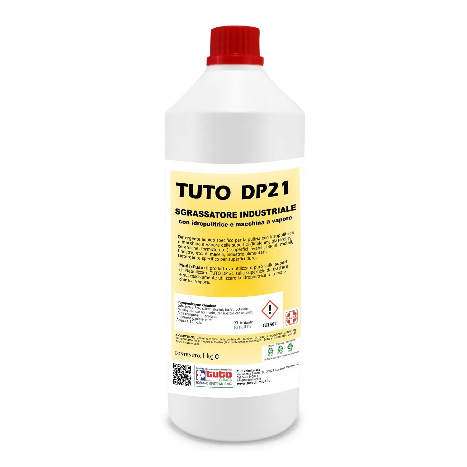 Tuto DP21 sgrassatore industriale 1 kg vapore