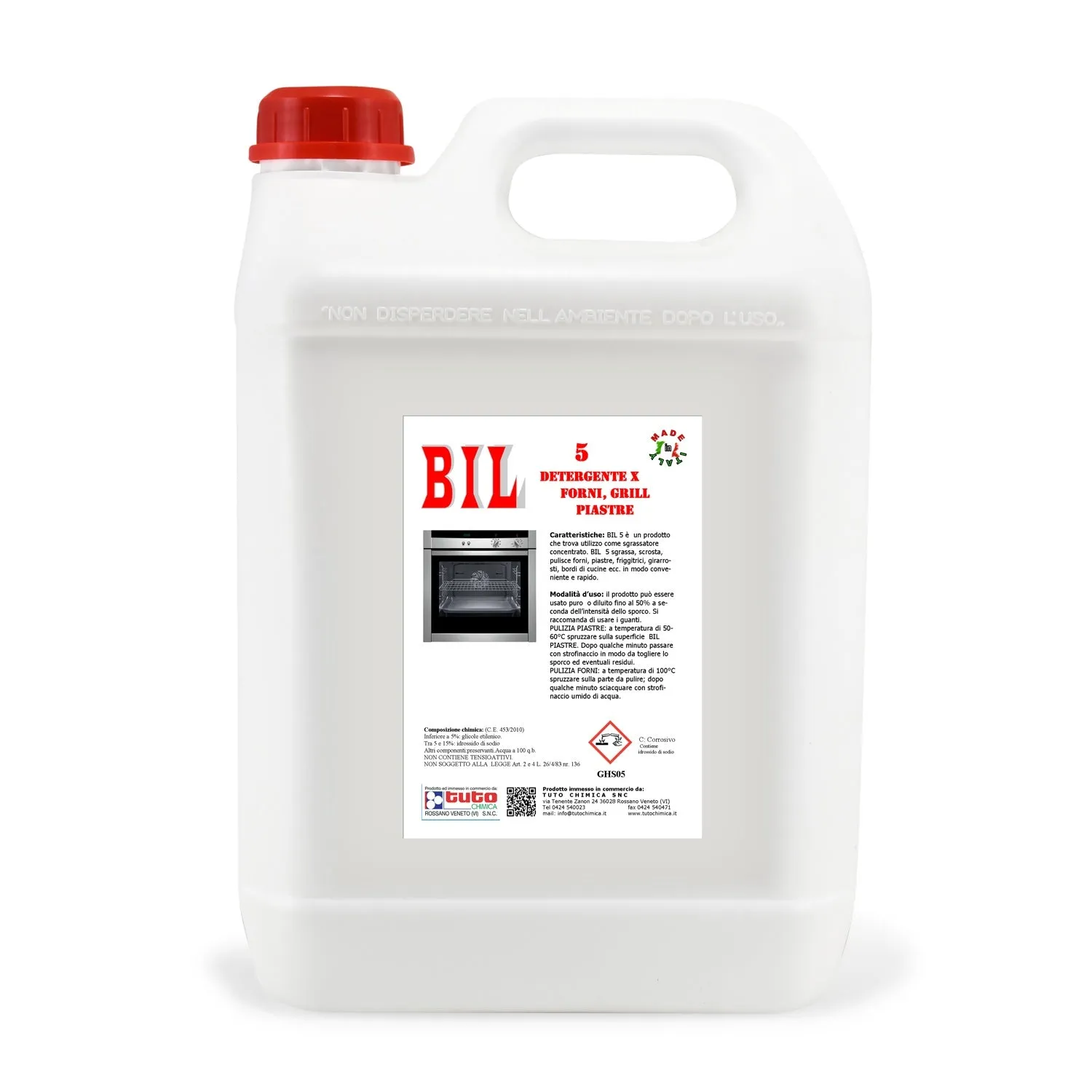Tuto Chimica Bil 5 sgrassante forni 500ml carbonizzato
