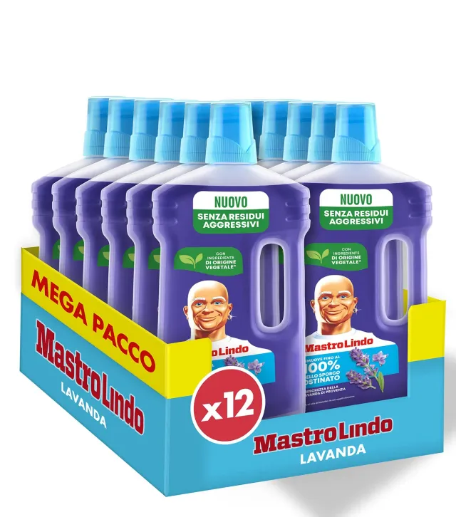 Mastro Lindo Lavanda detersivo pavimenti liquido 12x930 ml