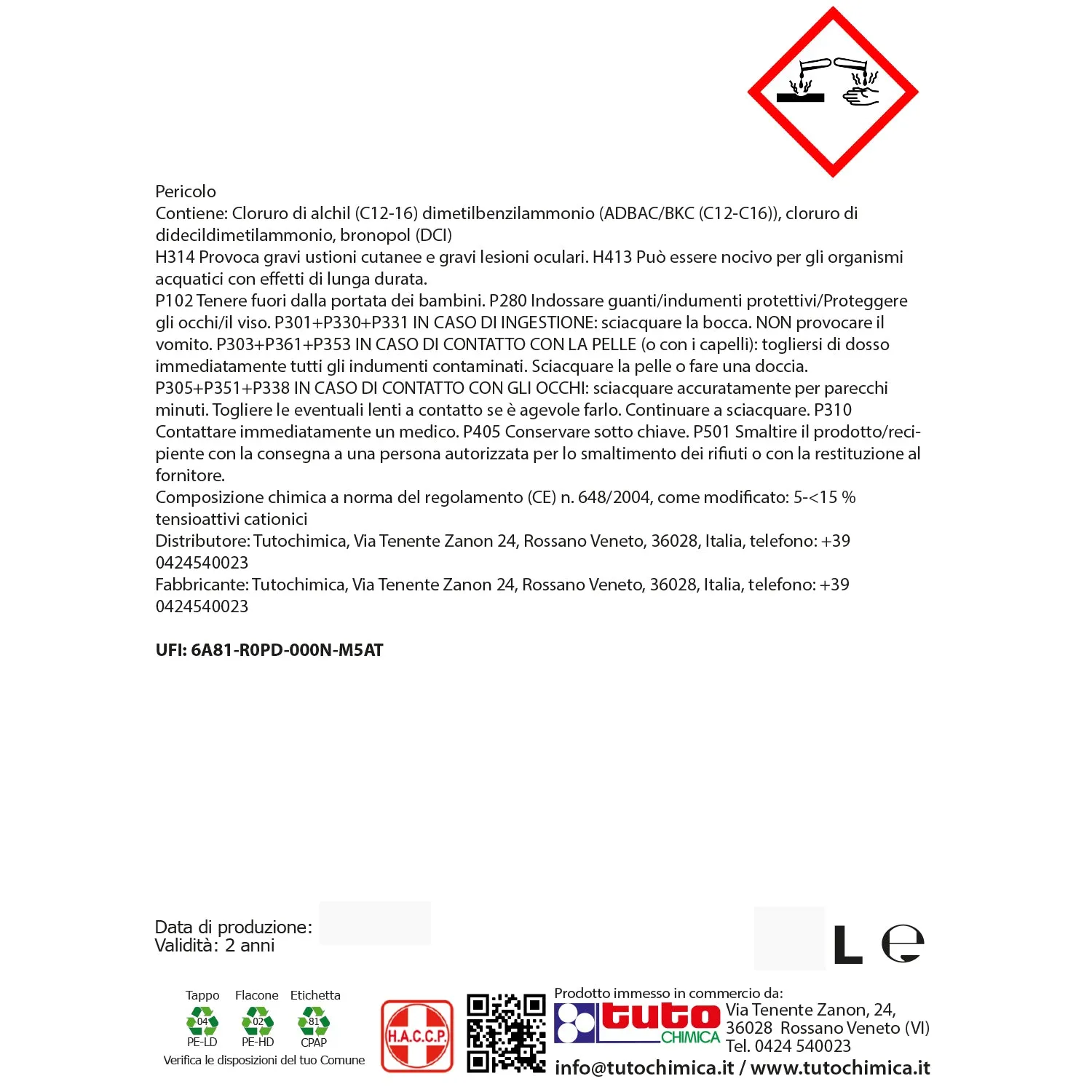 Spif WC Chimici liquido disgregante 1 L controllo odori