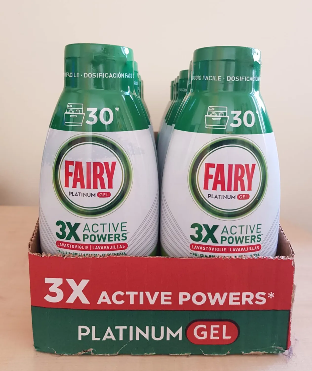 Fairy Platinum Gel Lavastoviglie 12pz Limone 360 Lavaggi