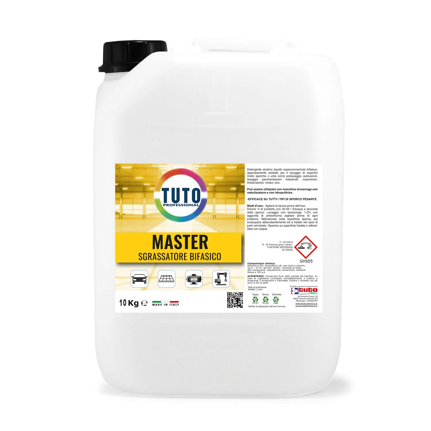 Tuto Chimica Tuto Master sgrassante bifasico 5 kg super concentrato