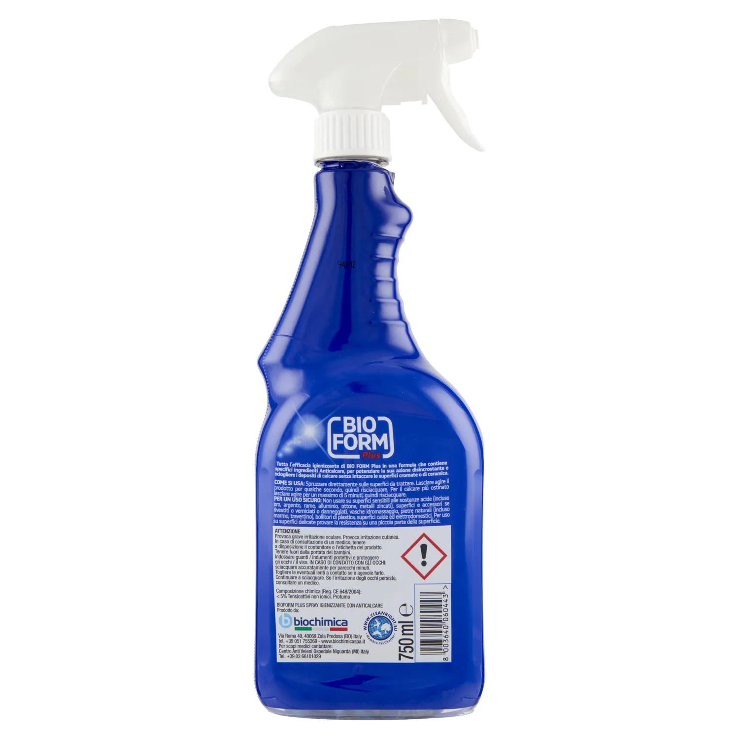 Bioform Plus Anticalcare spray igienizzante 750ml bagno