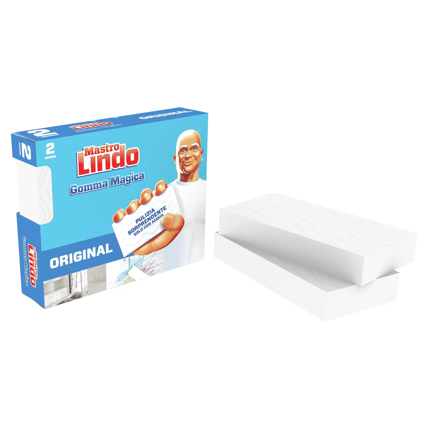 Mastro Lindo Gomma Magica Spugna 8 pezzi triplo strato