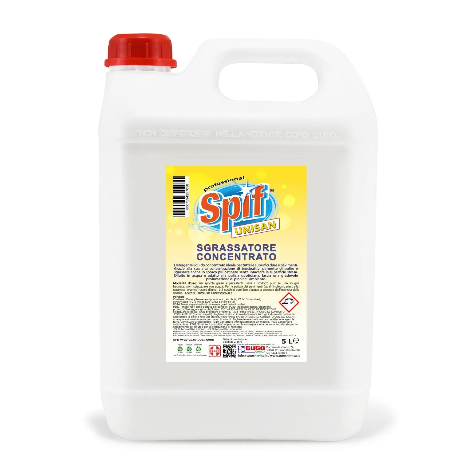 Tuto Chimica Spif Unisan detergente pavimenti pino 1L concentrato