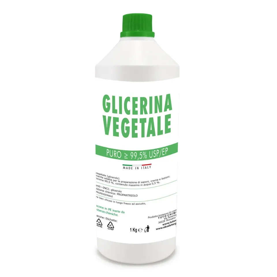 Tuto Chimica Glicerina Vegetale 99,5% cosmetica 500 g pura
