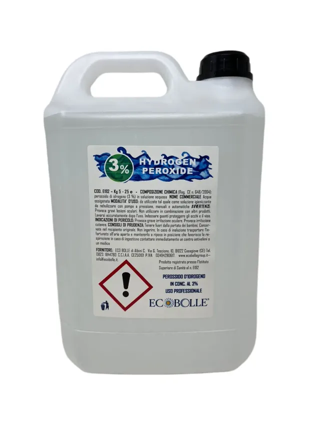 Ecobolle perossido idrogeno 3% igienizzante 5kg pronto uso