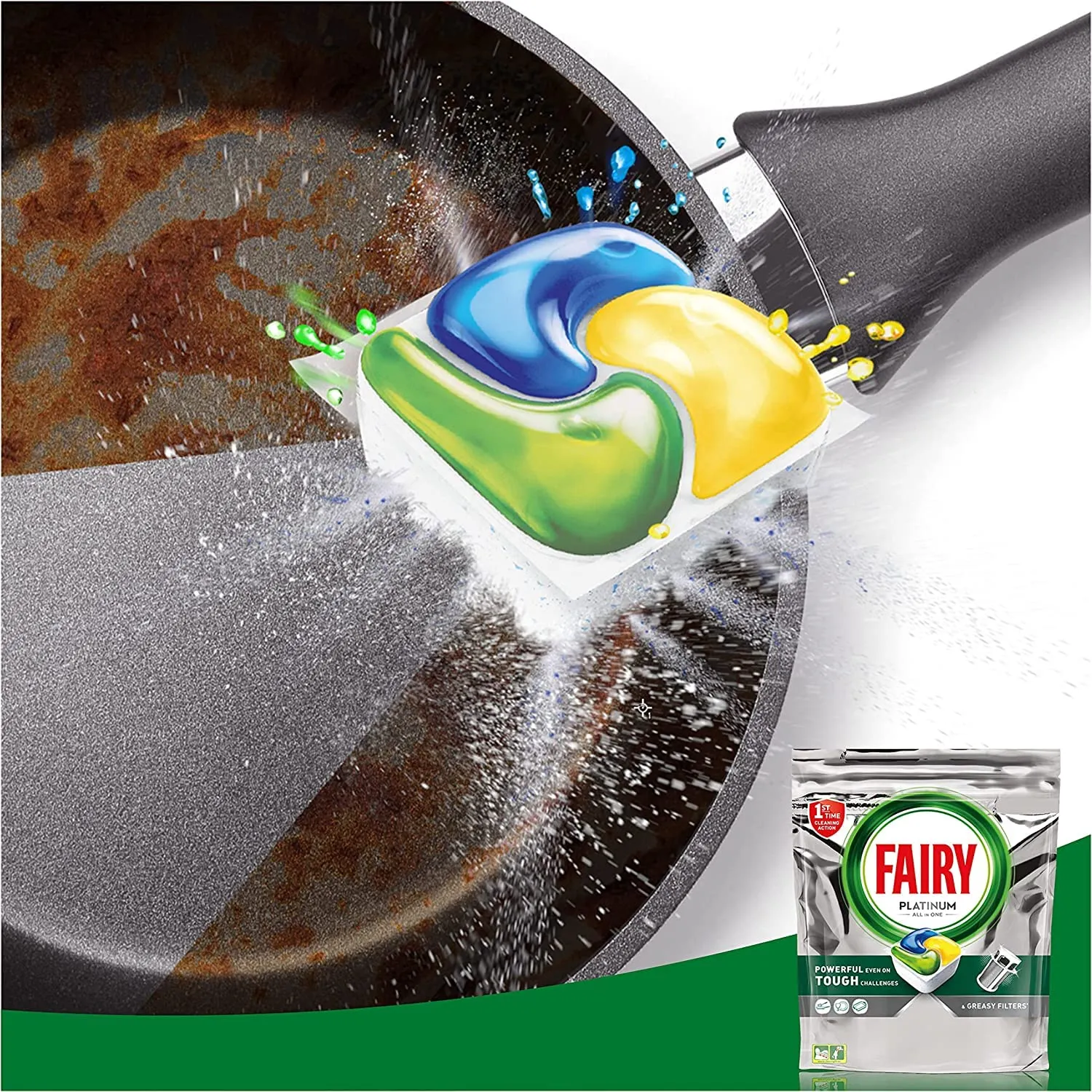 Fairy Platinum Pastiglie Lavastoviglie 146pz Limone Sgrassante