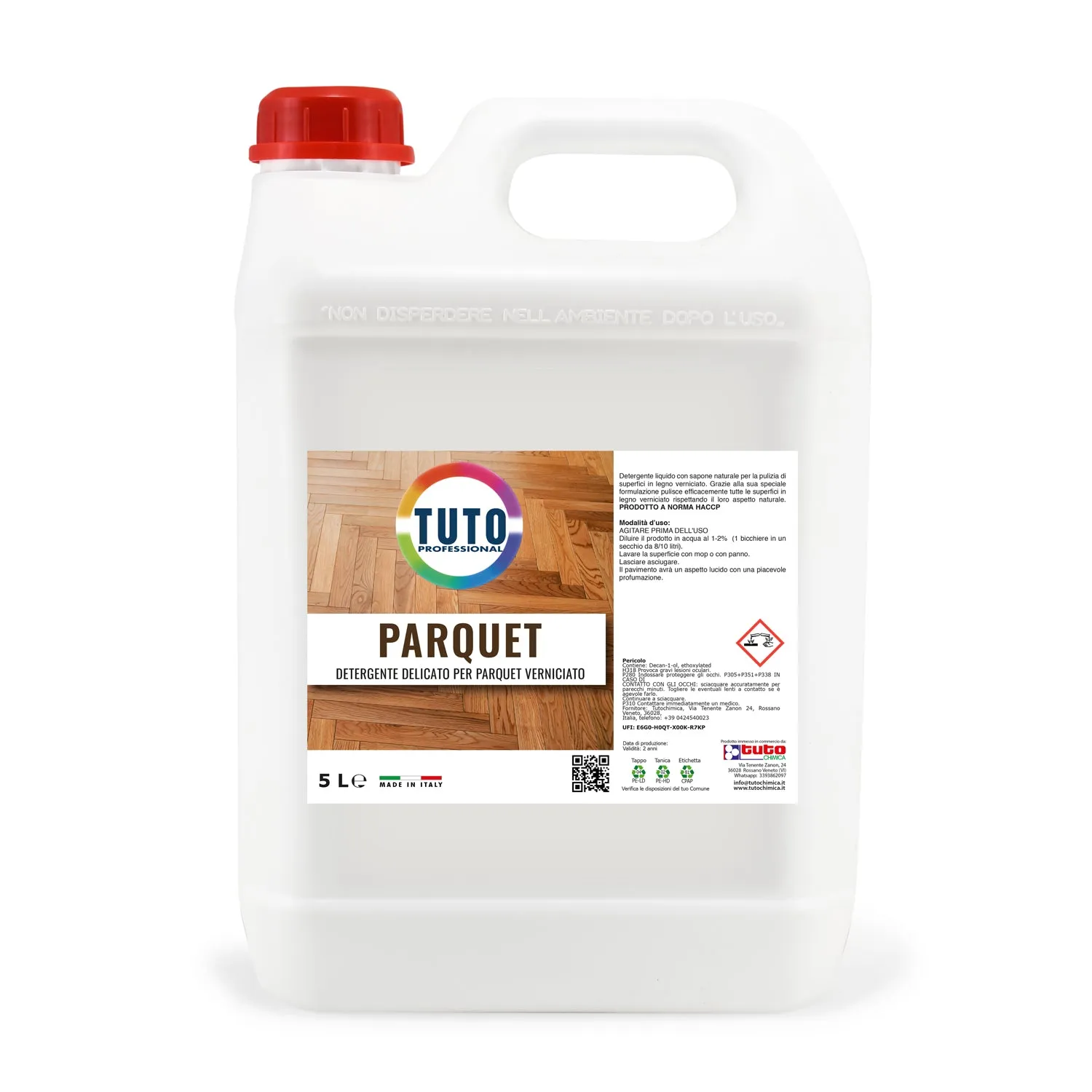 Tuto Chimica Parquet detergente parquet legno 1 L sapone naturale