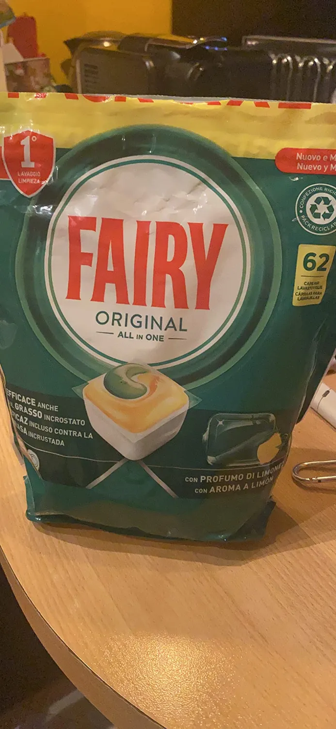 Fairy Original Limone capsule lavastoviglie 62 pz antigrasso