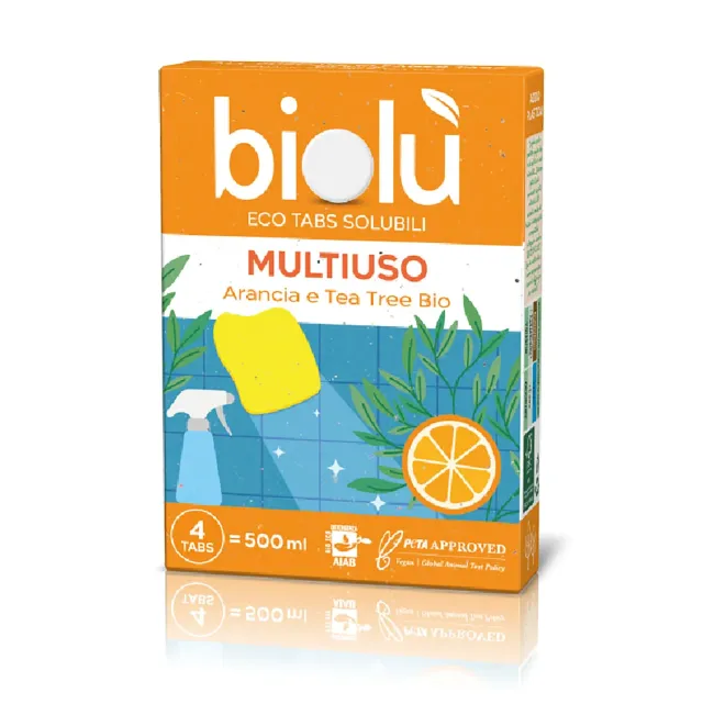 Biolù Eco Tabs Multiuso 4 Tabs arancia tea tree