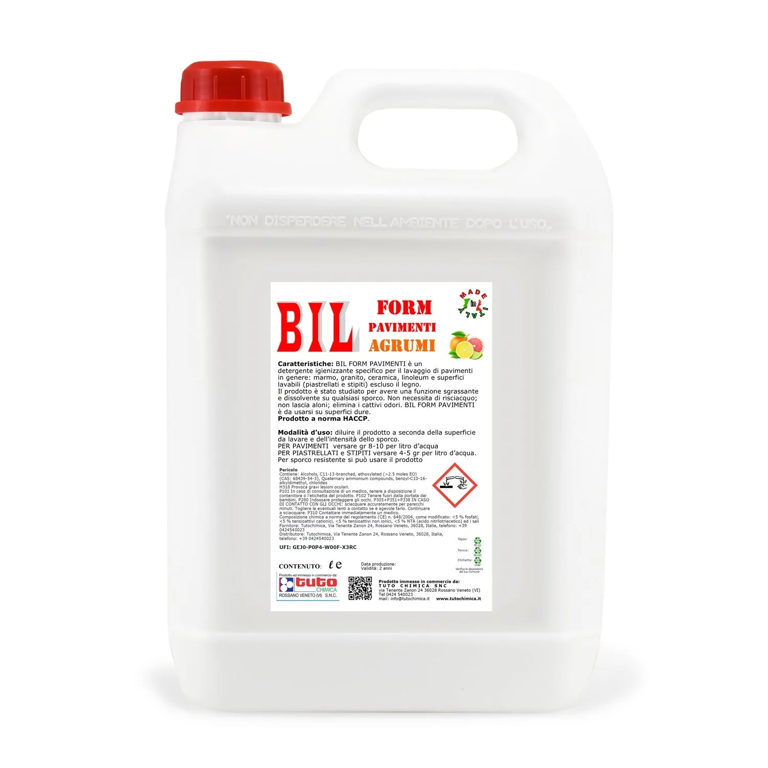 Tuto Chimica Bil Form detergente pavimenti 1L lavanda igienizzante