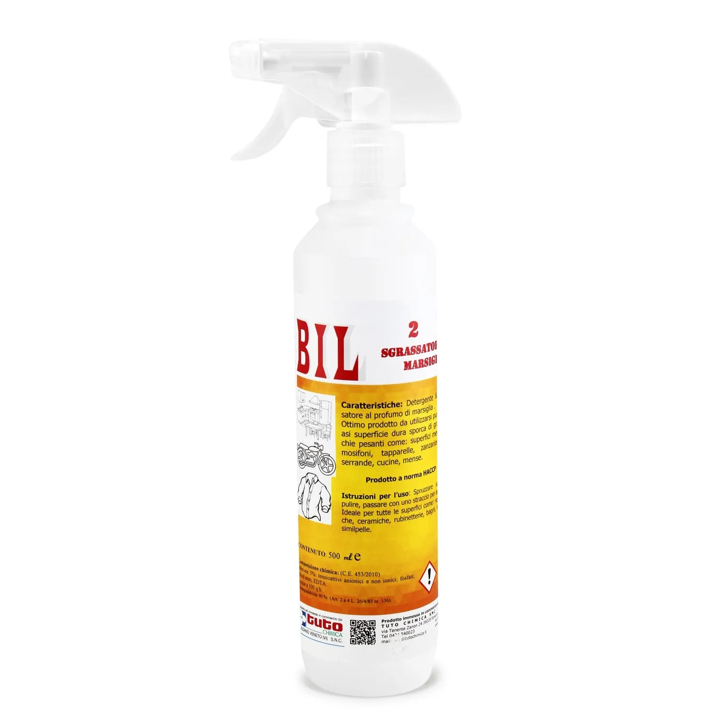 Tuto Chimica Bil 2 sgrassatore Marsiglia multiuso 500ml