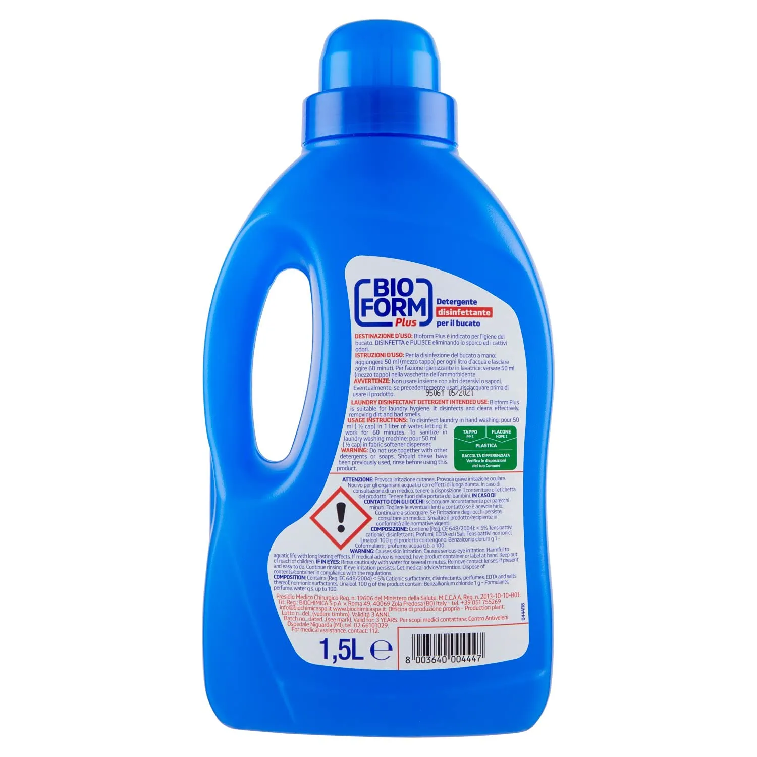 Bioform Plus additivo disinfettante bucato liquido 1500 ml
