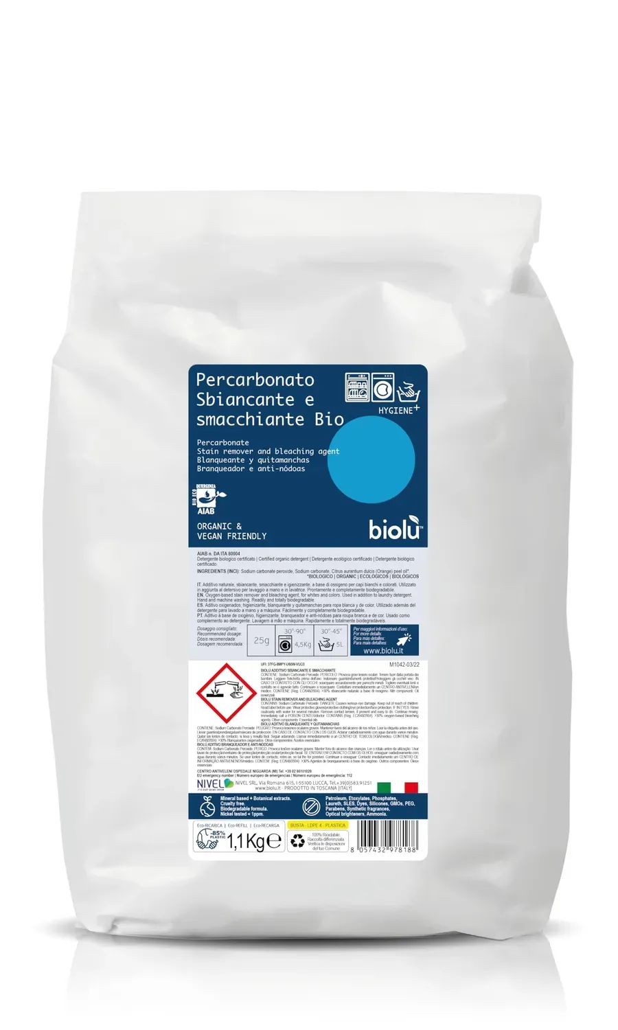 Biolù Casa percarbonato 1,1 kg smacchiante ossigeno