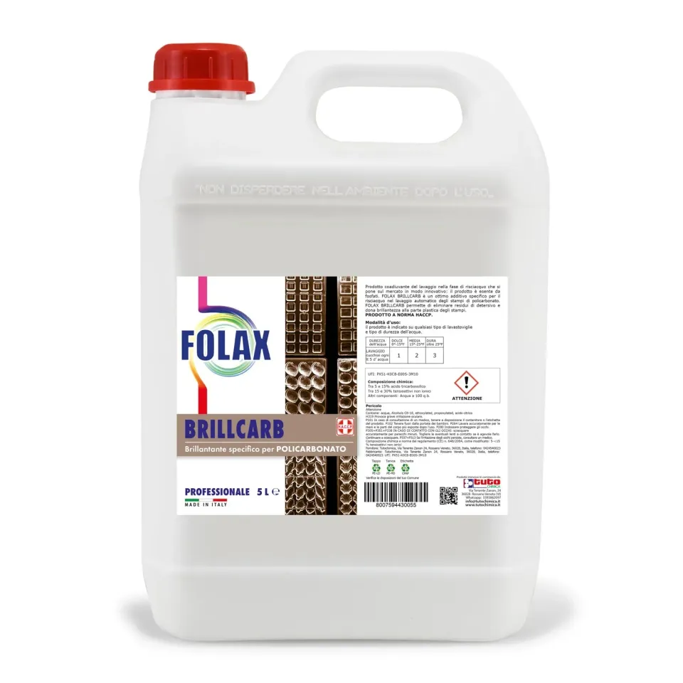 Tuto Chimica Folax Brillcarb brillantante 1 L senza fosfati