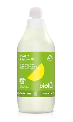 Biolù Piatti Detersivo Limone 1L Naturale Sgrassante