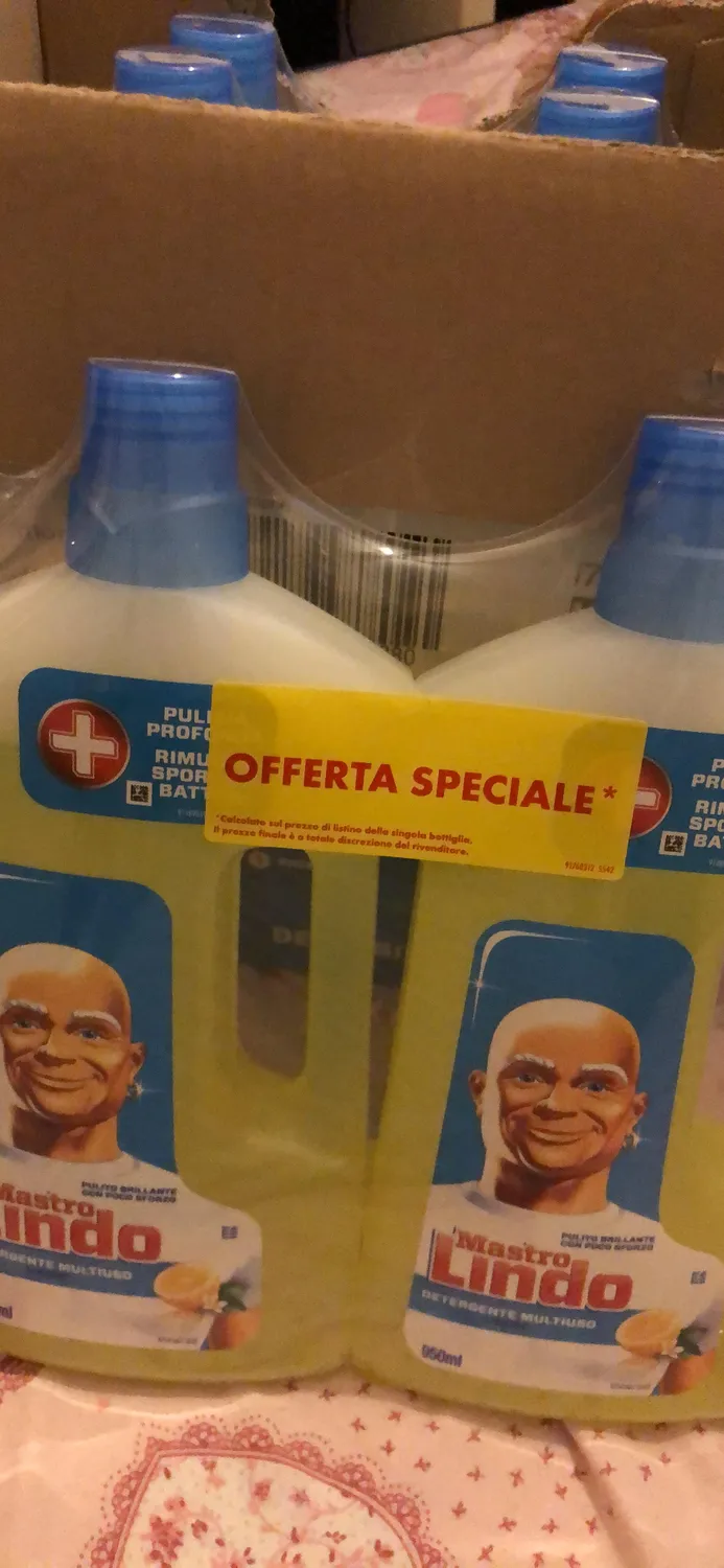 Mastro Lindo Limone detersivo pavimenti 6x950 ml multisuperficie