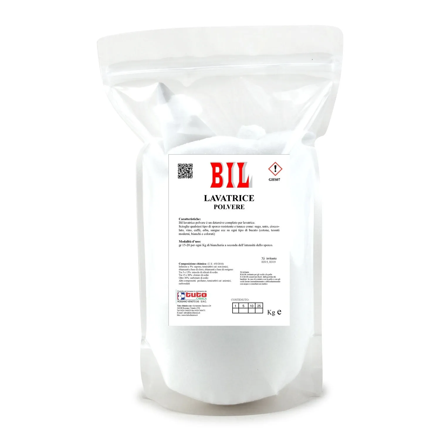 Tuto Chimica Bil detersivo lavatrice in polvere 1kg senza fosfati