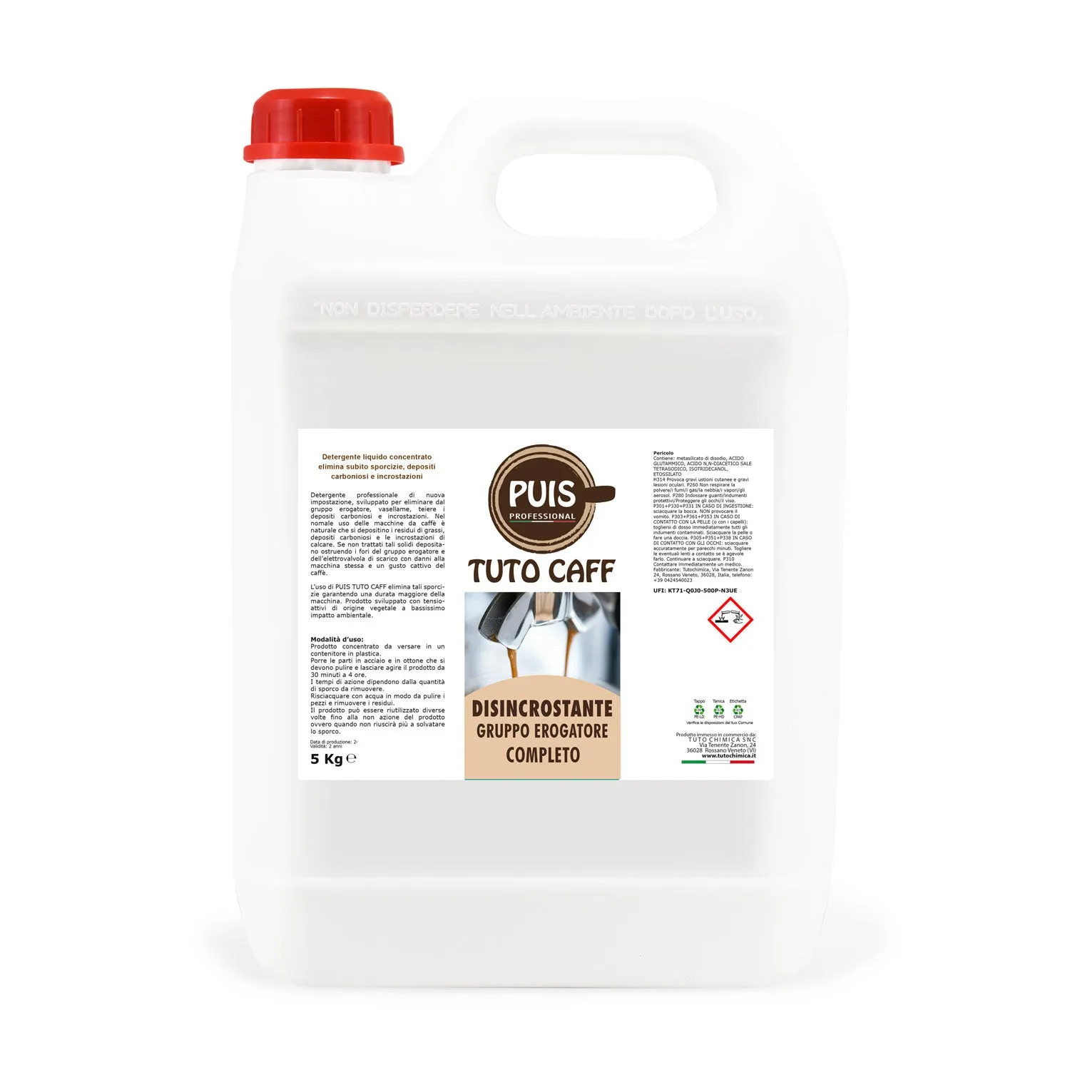 Tuto Chimica Puis Tuto Caff disincrostante 500 GR gruppi