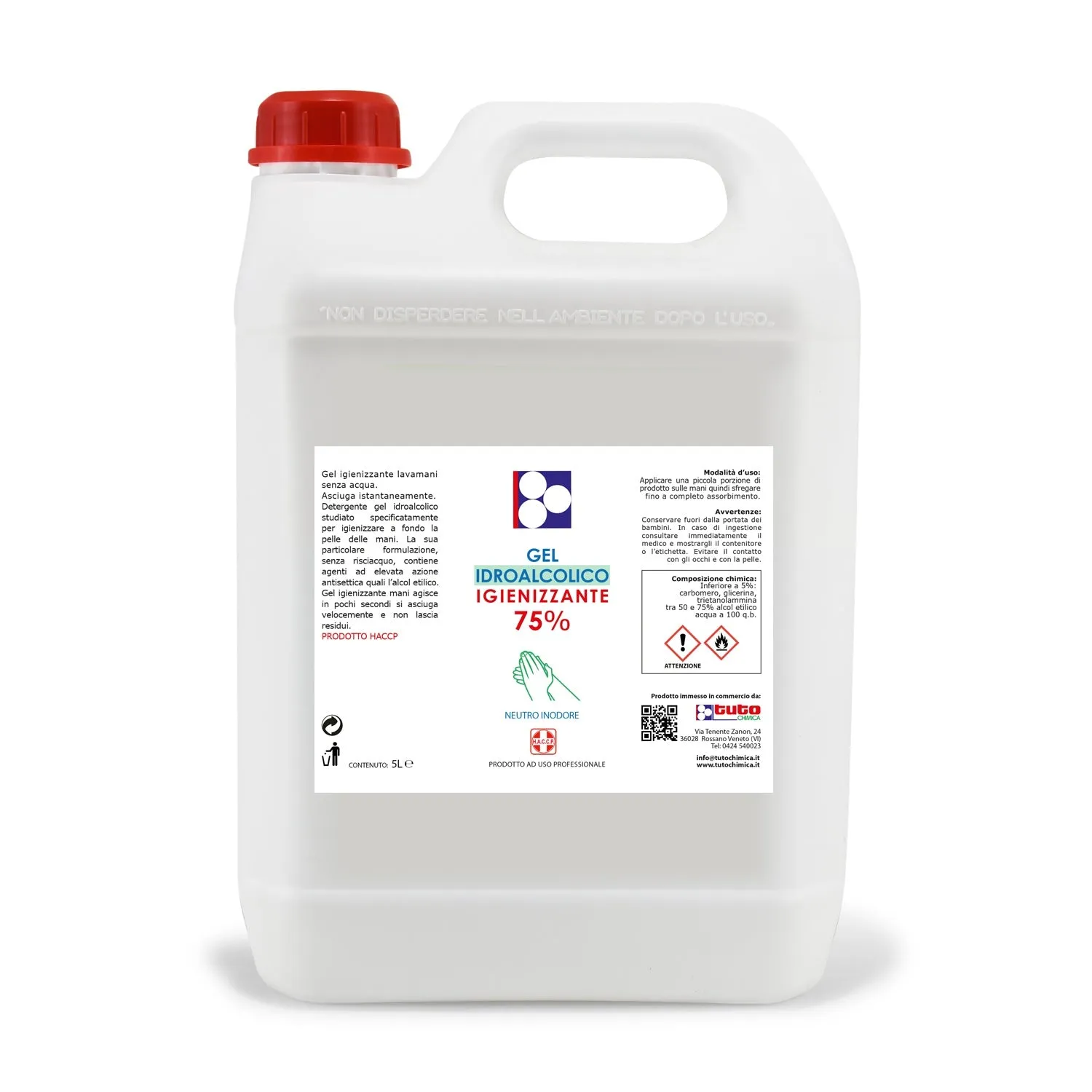Tuto Chimica Gel Igienizzante Mani alcool 75% gel 100ml rapido