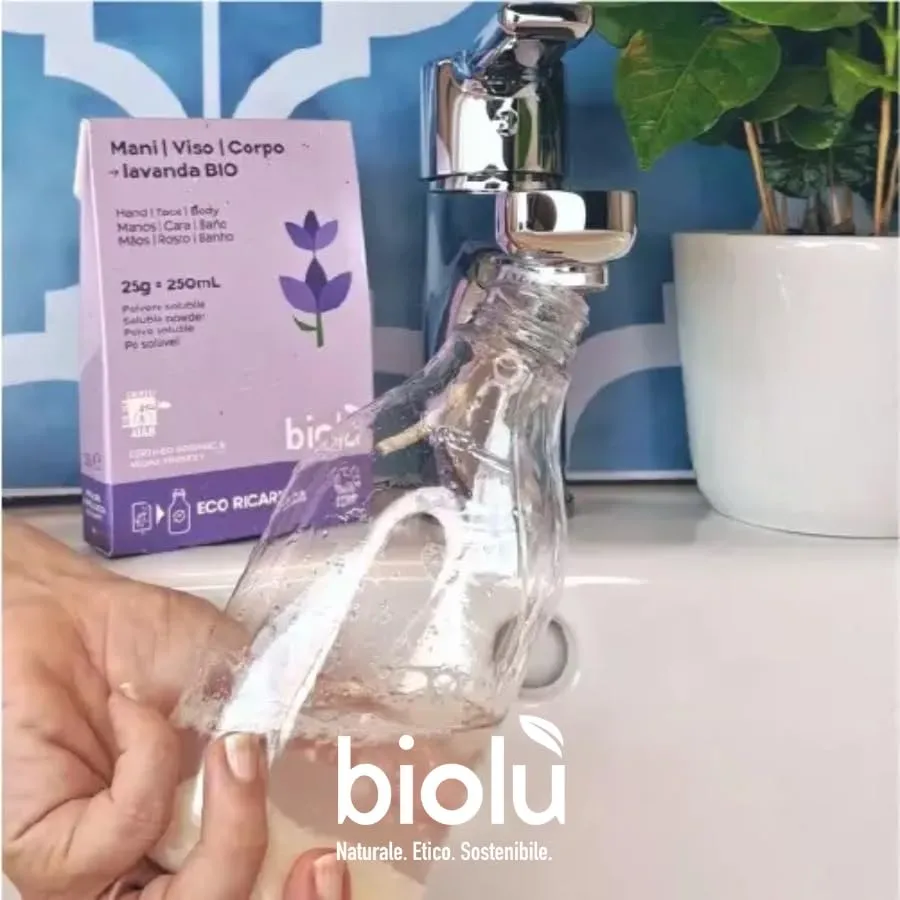 Biolù Solubili detergente polvere 25 g lavanda 250 ml