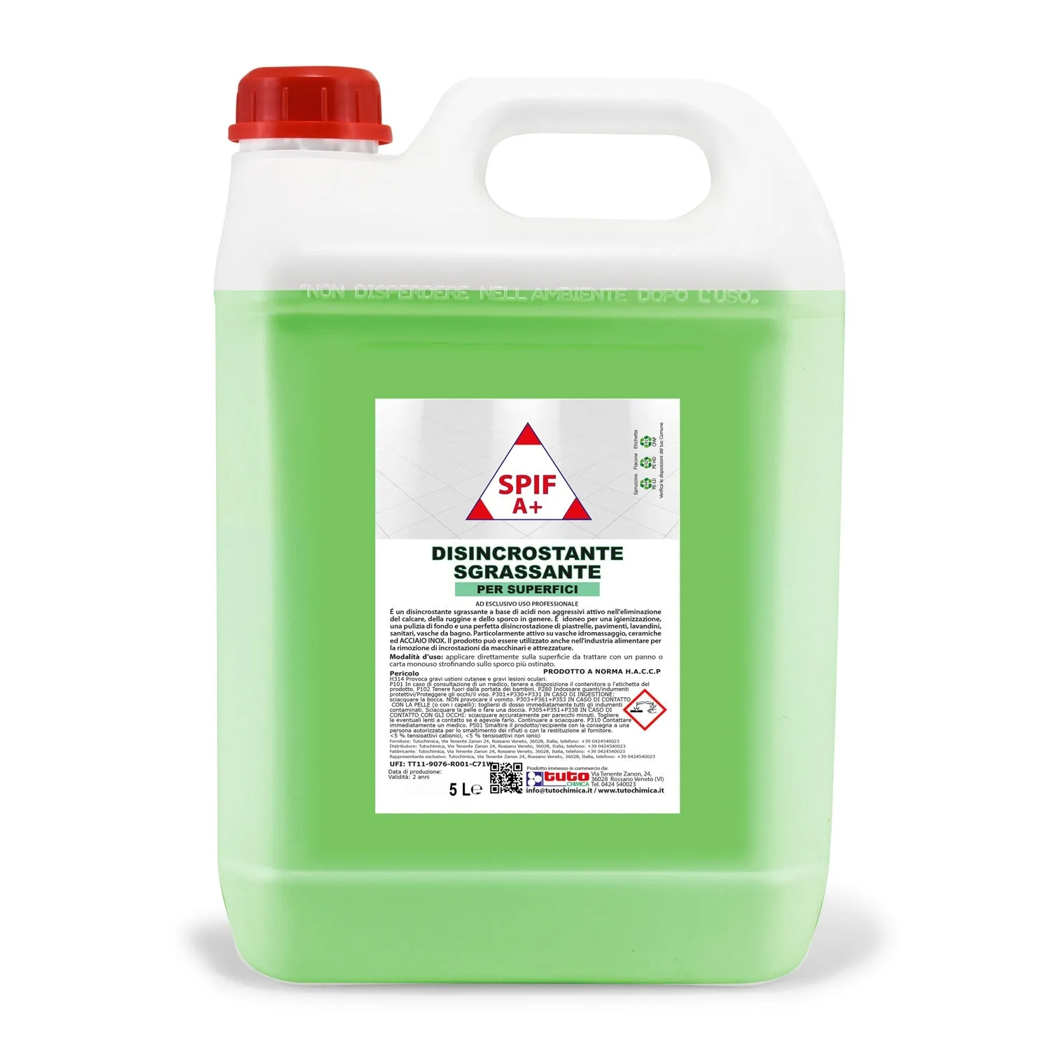Tuto Chimica Spif A+ disincrostante anticalcare 500ml professionale