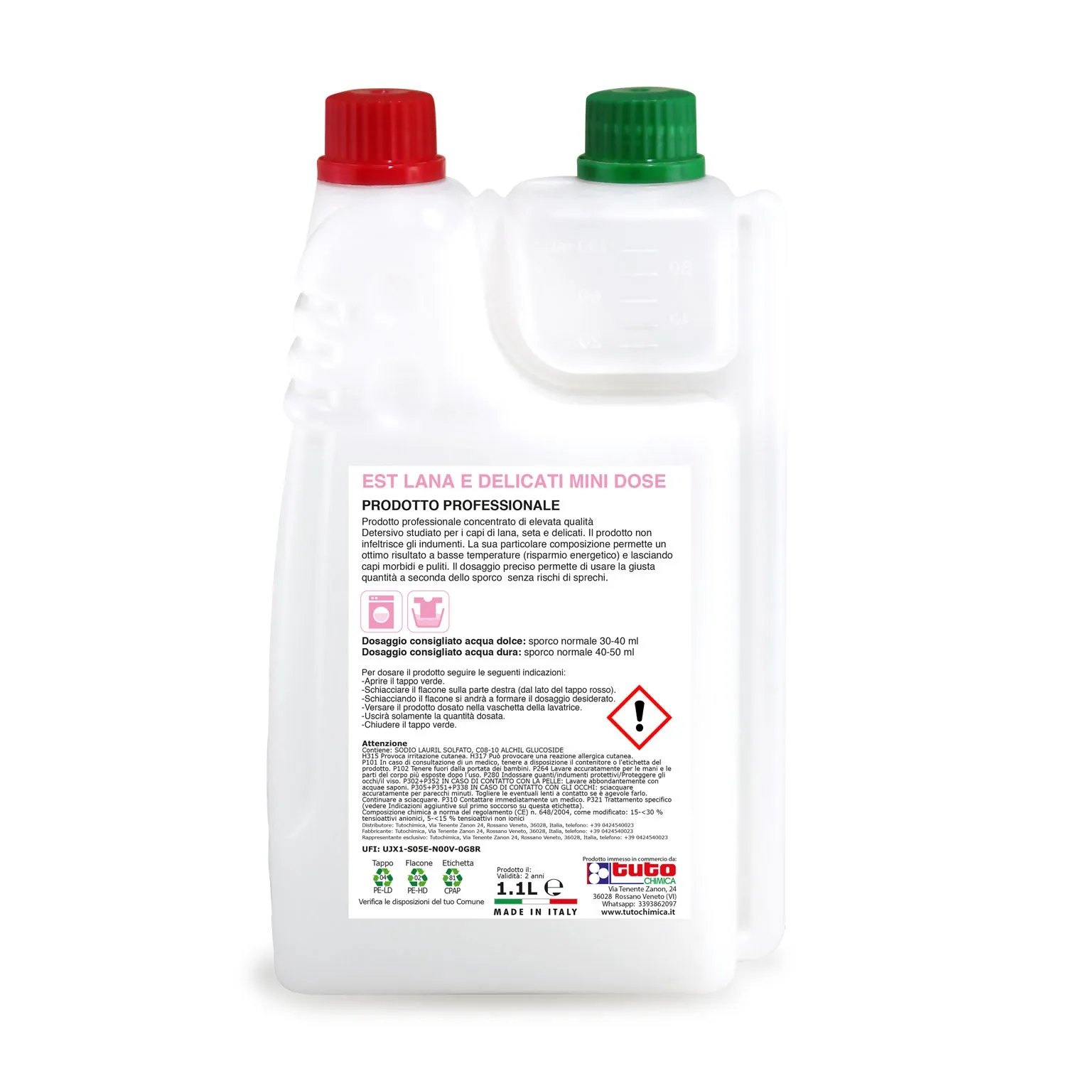 Tuto Chimica Est detersivo lavatrice lana e delicati 1,1 L concentrato