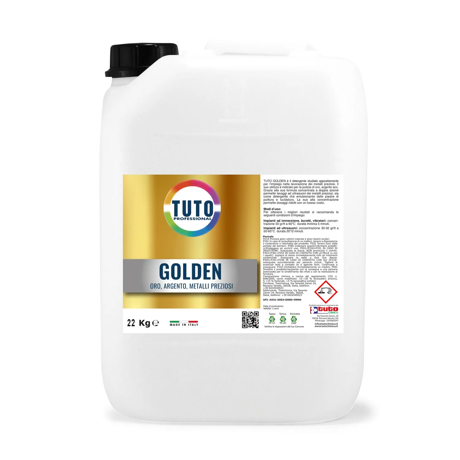 Tuto Chimica Golden detergente oro e argento 1 Kg