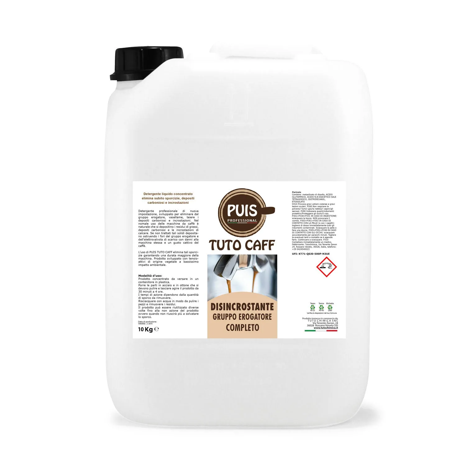 Tuto Chimica Puis Tuto Caff disincrostante 500 GR gruppi