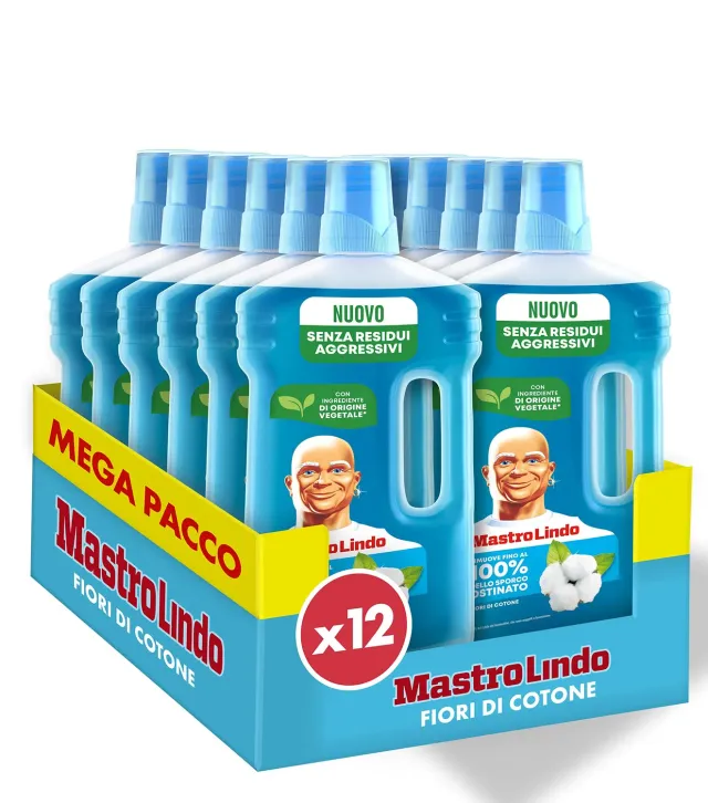 Mastro Lindo Pavimenti Detersivo Liquido 930ml Fiori Cotone