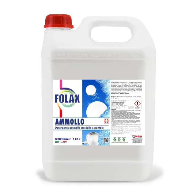 Tuto Chimica Folax Ammollo Stoviglie detersivo 5 kg pro