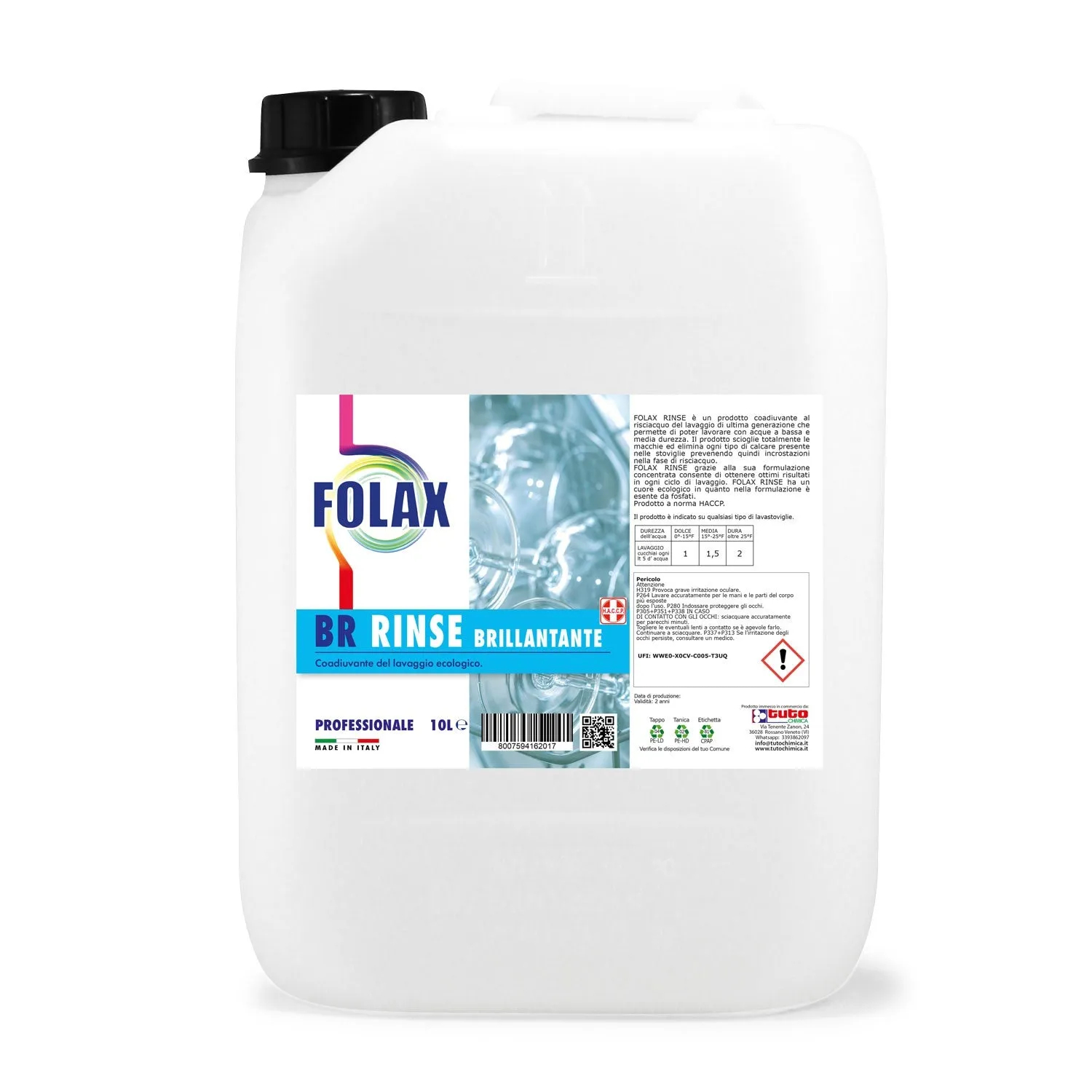 Tuto Chimica Folax Rinse brillantante lavastoviglie 5 L