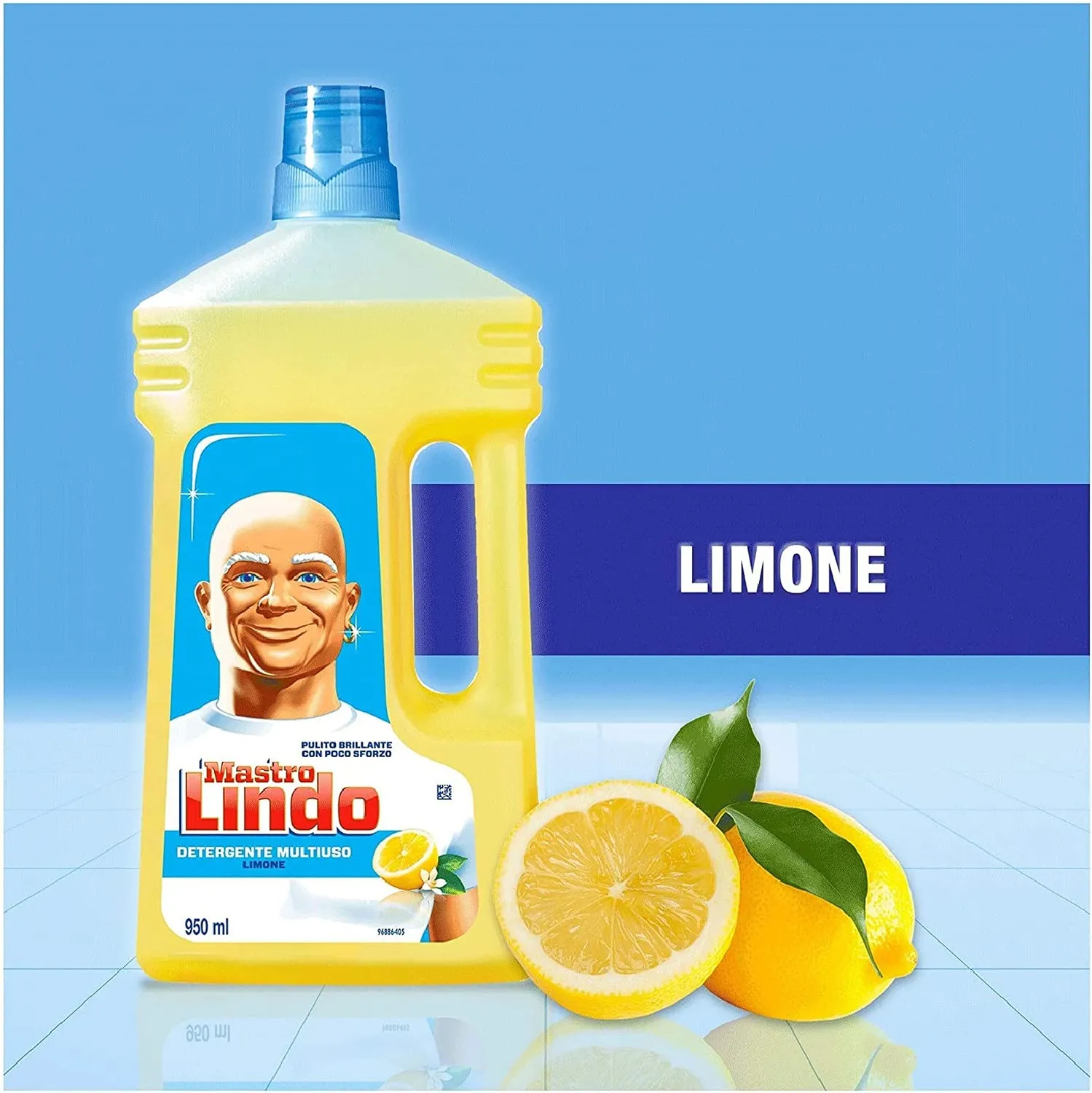 Mastro Lindo detersivo pavimenti limone 6x950 ml multisuperficie