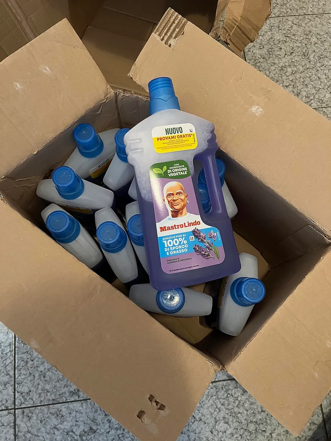 Mastro Lindo Lavanda detersivo pavimenti liquido 12x930 ml