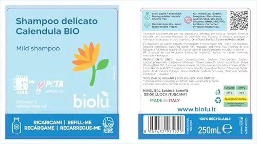 Biolù Calendula shampoo delicato uso frequente 250ml bio
