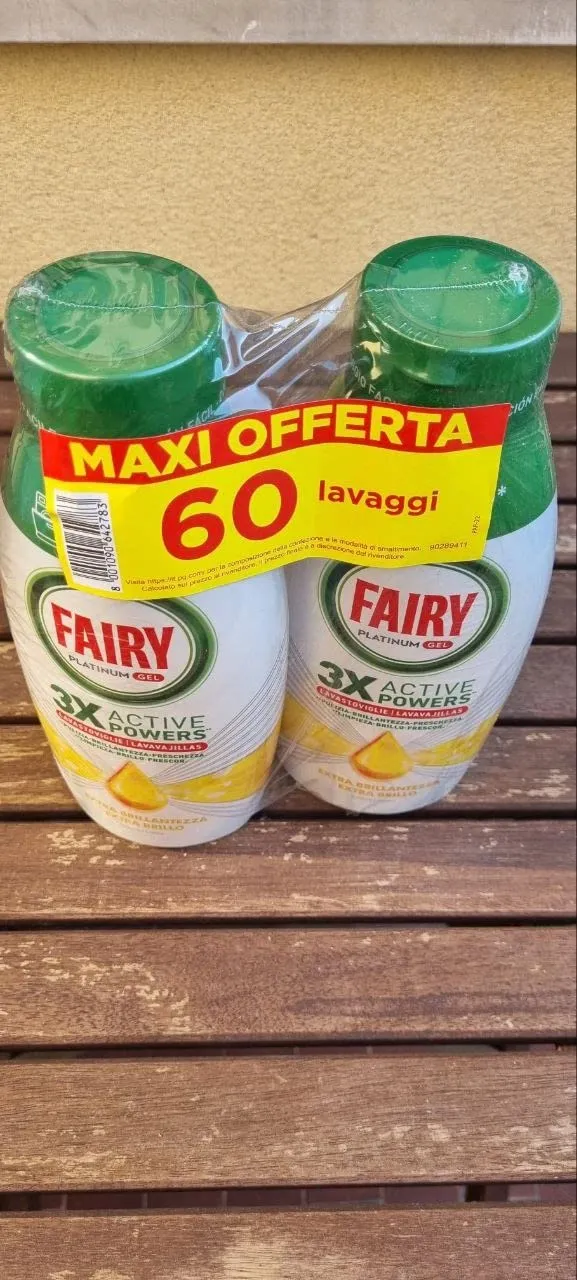 Fairy Platinum Gel Lavastoviglie 60 Lavaggi Limone Brillantezza