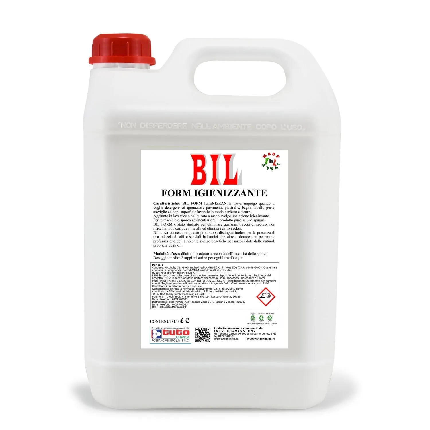 Tuto Chimica Bil Form detergente igienizzante 1L neutro