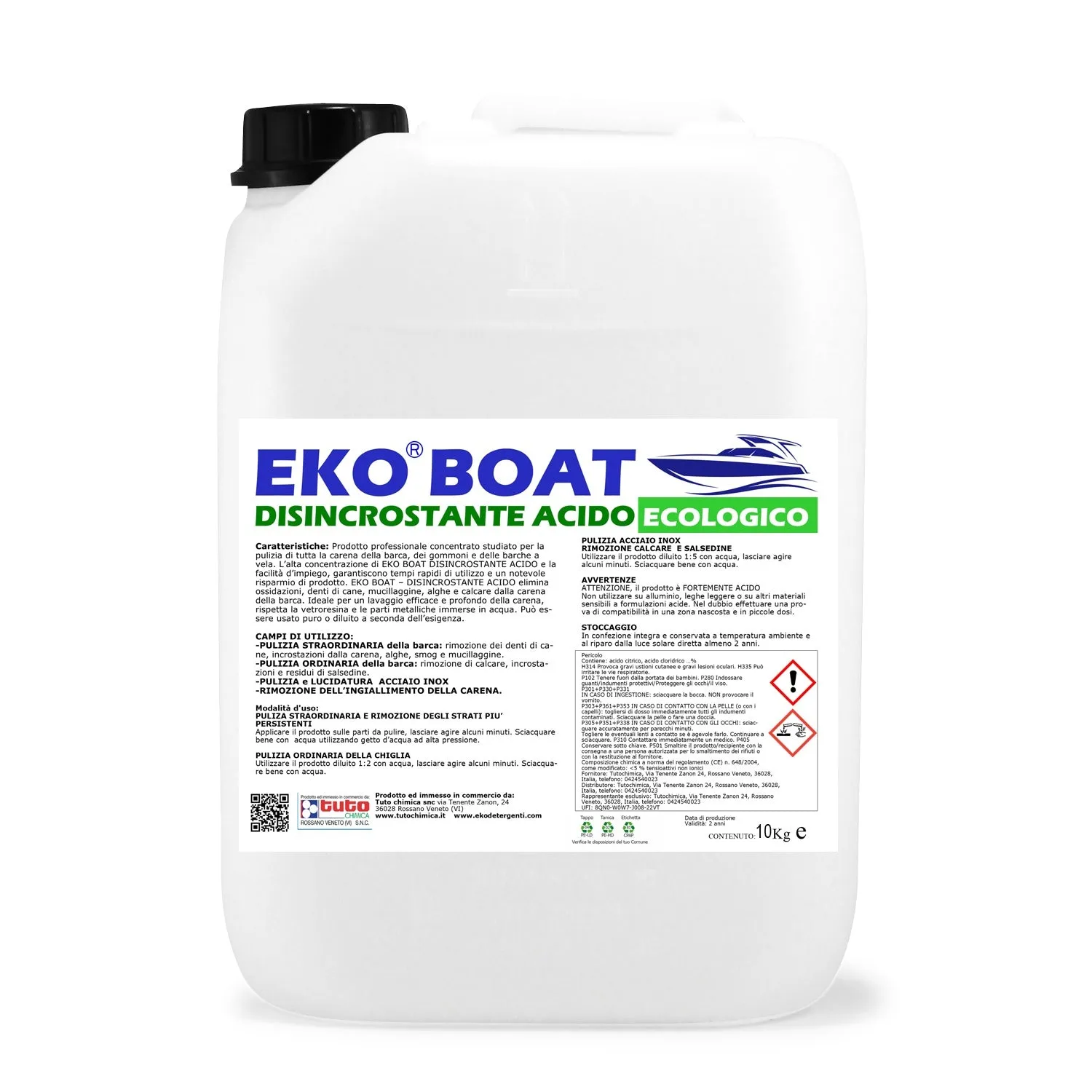 Tuto Chimica Eko Boat disincrostante acido barche 1,1 kg anticalcare