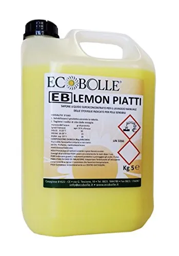 Ecobolle Lavapiatti Limone Professionale 5Kg Concentrato