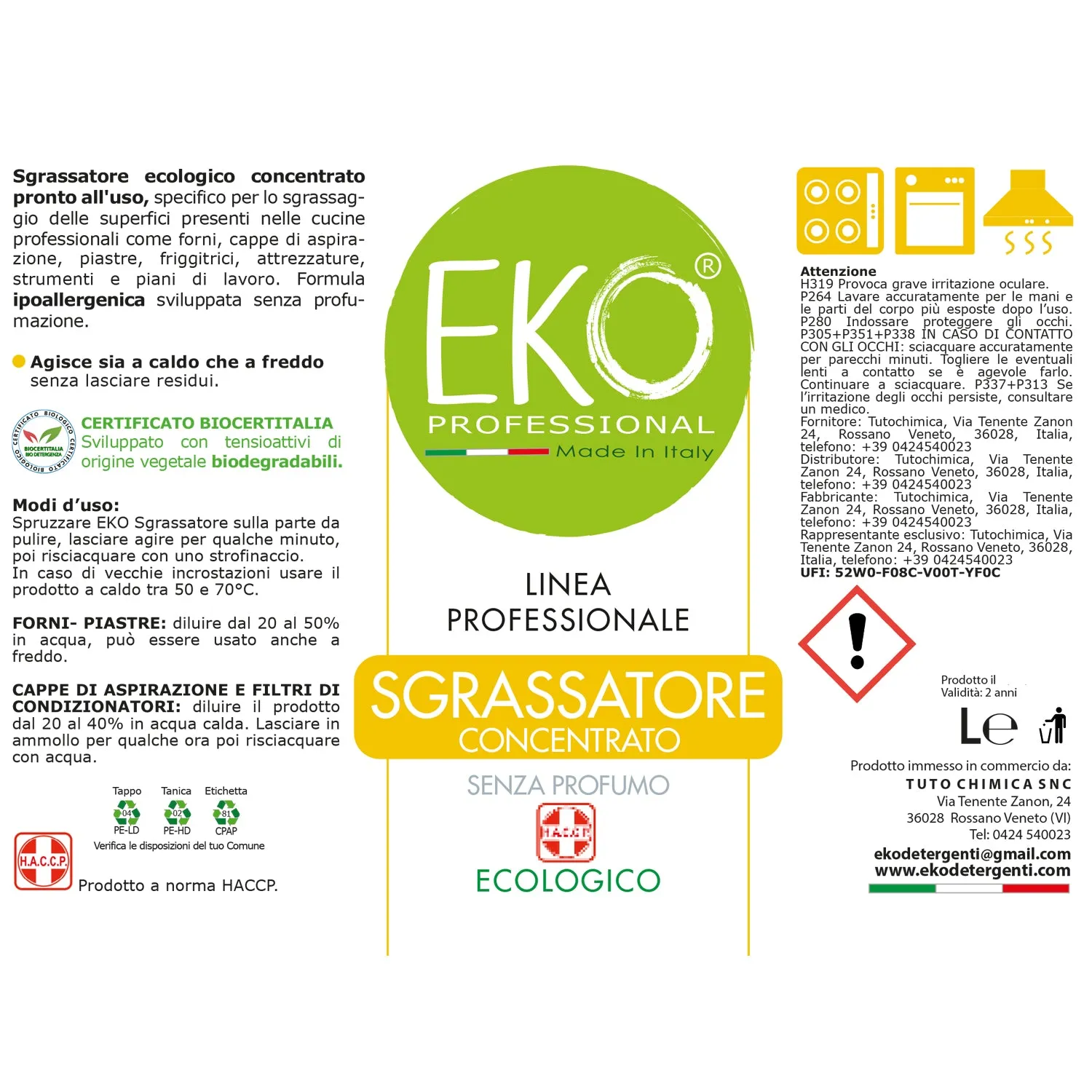 Tuto Chimica Eko Professional sgrassatore eco 500 ml