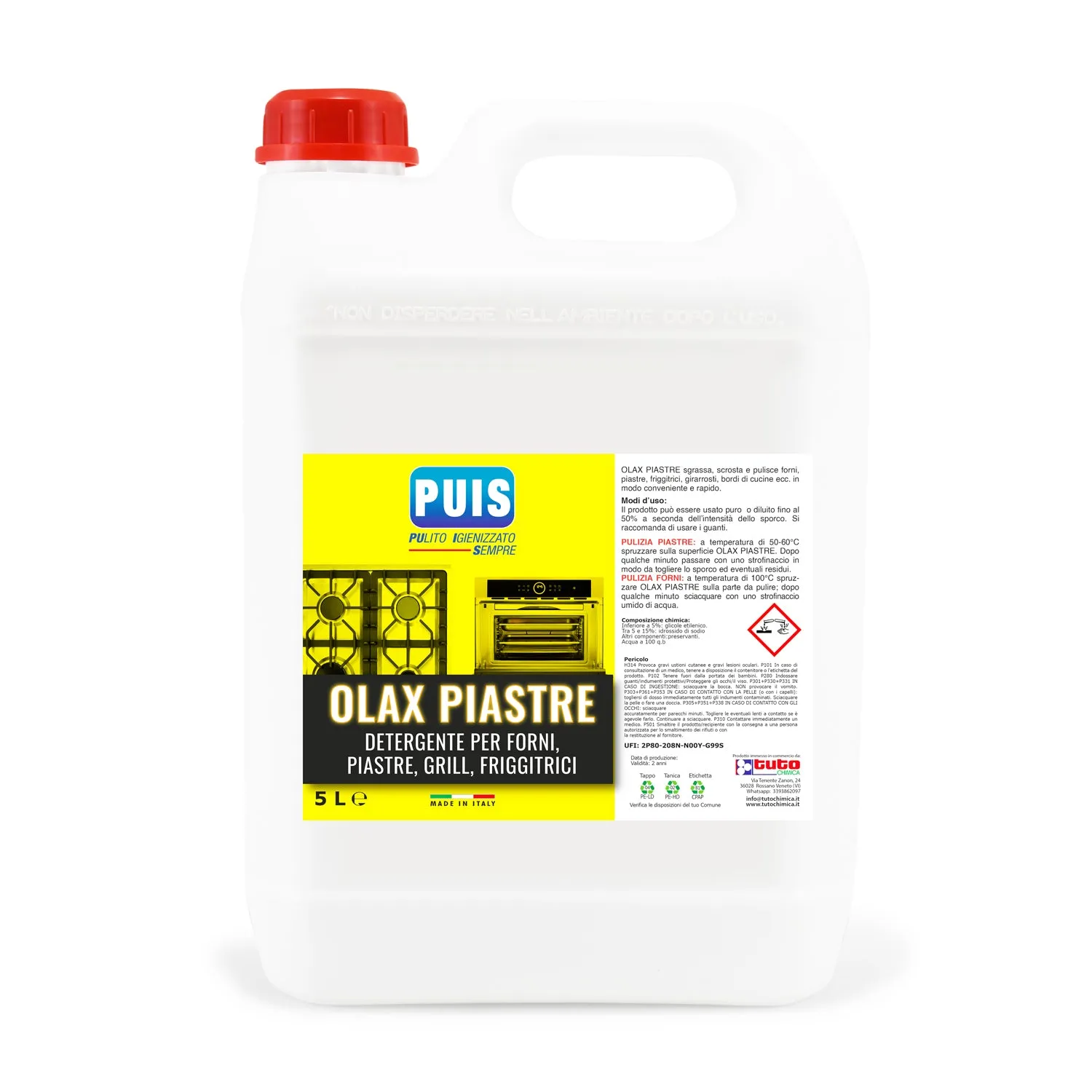 Tuto Chimica Olax Piastre sgrassatore forni 500 ml forte