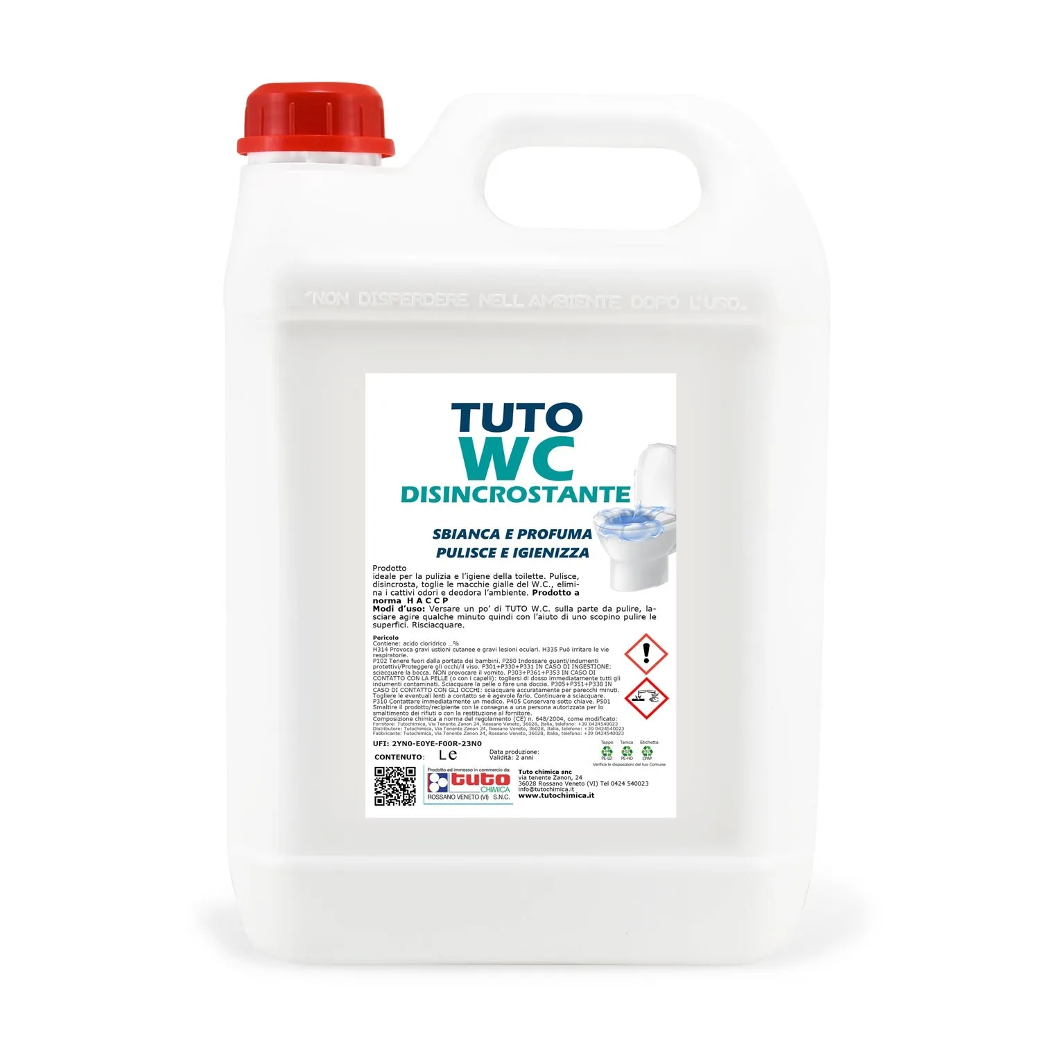 Tuto Chimica Tuto WC detergente disincrostante concentrato 900ml